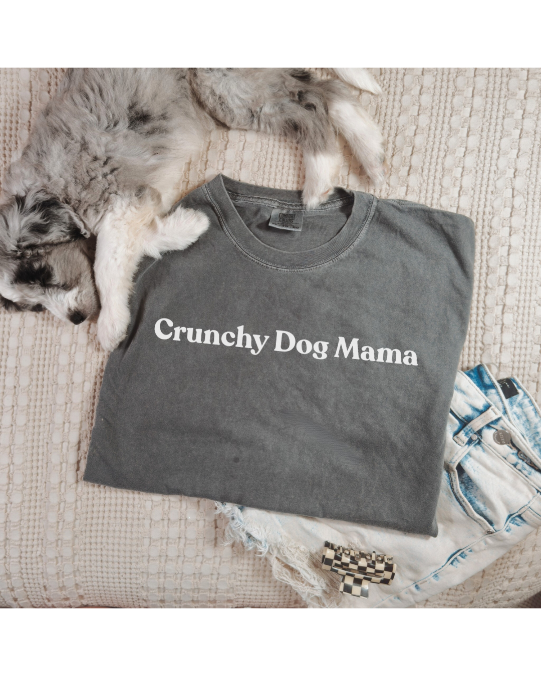 Crunchy Dog Mama Premium Tee